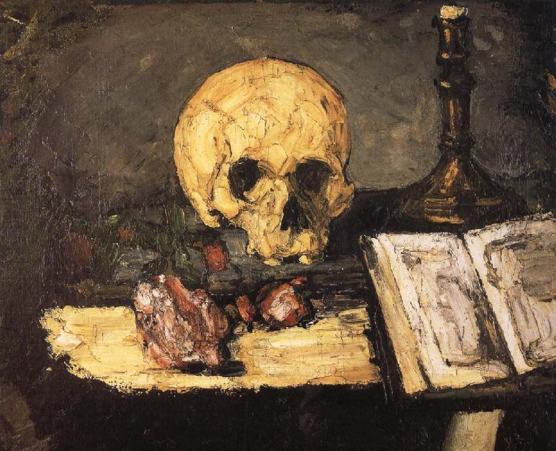 Paul Cezanne bones and candlestick Sweden oil painting art